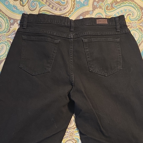 Riders by Lee Womens Deep Black Relaxed Jeans - Picture 2 of 4